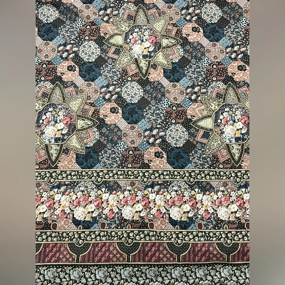 Duvet Cover Twin Single Patchwork Country 81 x 79 Farmhouse Percale Handmade